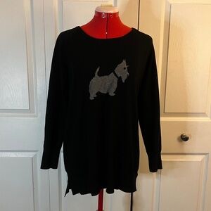 Chelsea & Theodore Scottie Dog Sweater L